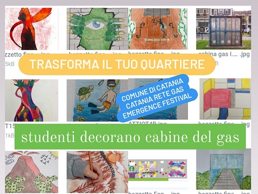 Catania, cabine gas diventano opere d’arte fatte da studenti