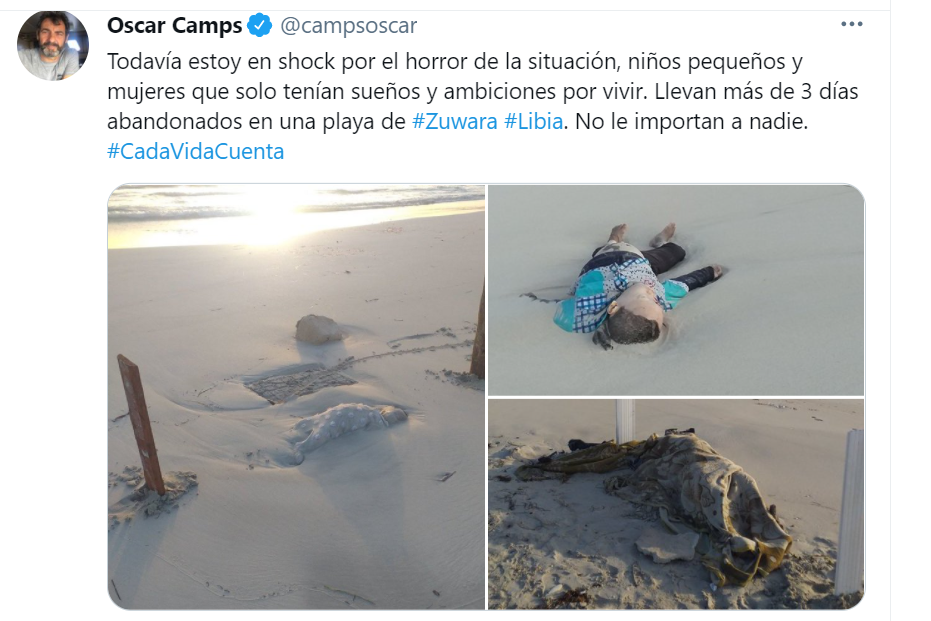 Libia, Open Arms, cadaveri di piccoli migranti sulla spiaggia