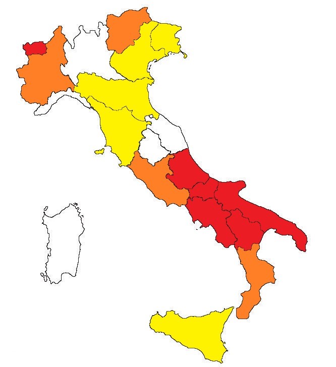 Morti sul lavoro in Italia, dalla “zona rossa” alla “zona bianca”