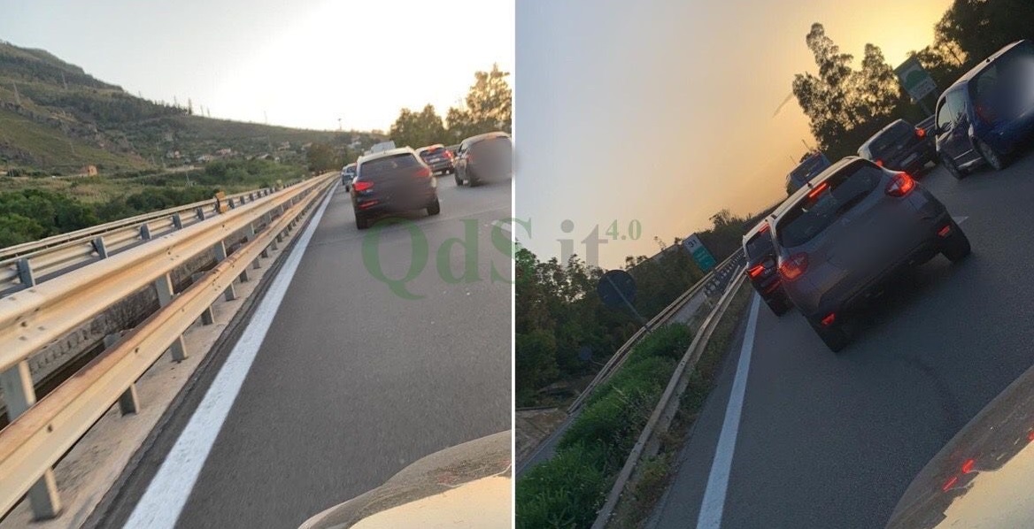 Incidente in autostrada A19, un ferito, lunghe code in direzione Palermo