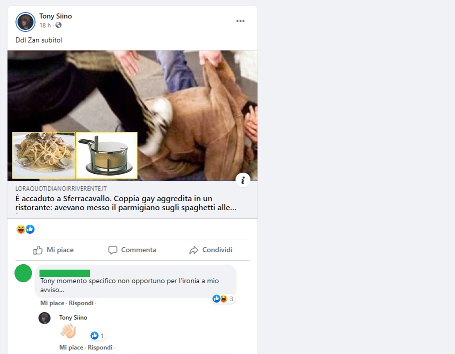 Galleria foto 'Coppia gay aggredita a Palermo, Nello Musumeci si scusa' - foto 1