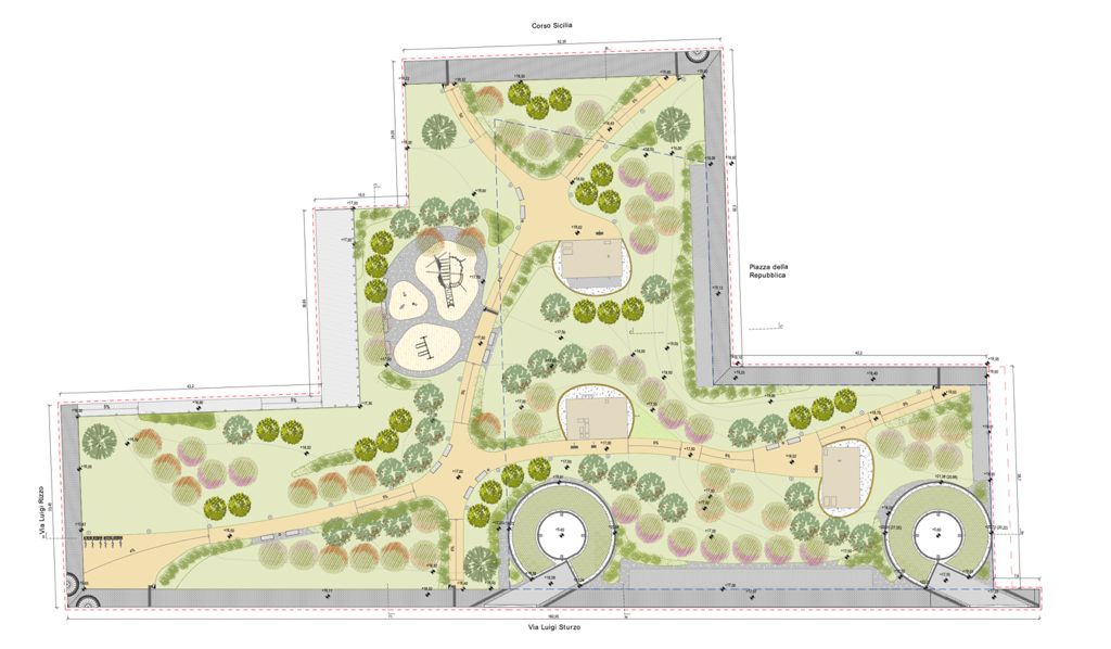 Catania, parcheggio e parco in piazza Repubblica