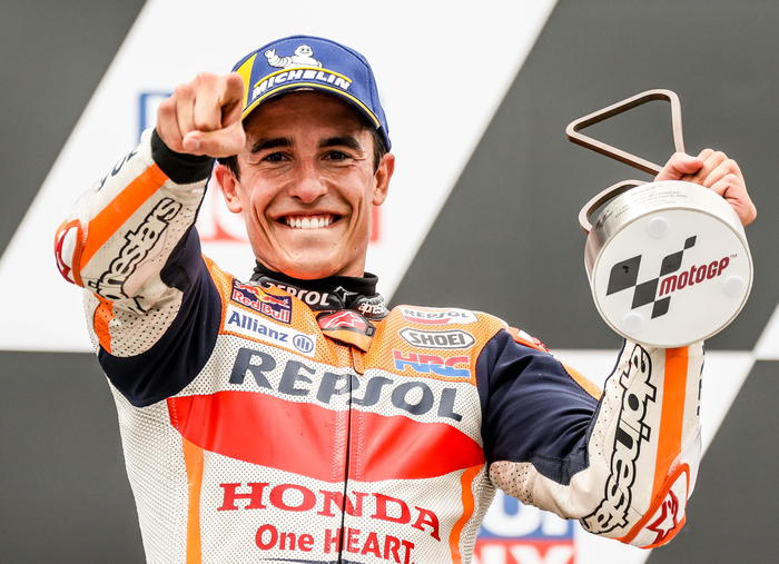 MotoGp, commozione celebrale allenamento, per Marquez salta Gp Algarve