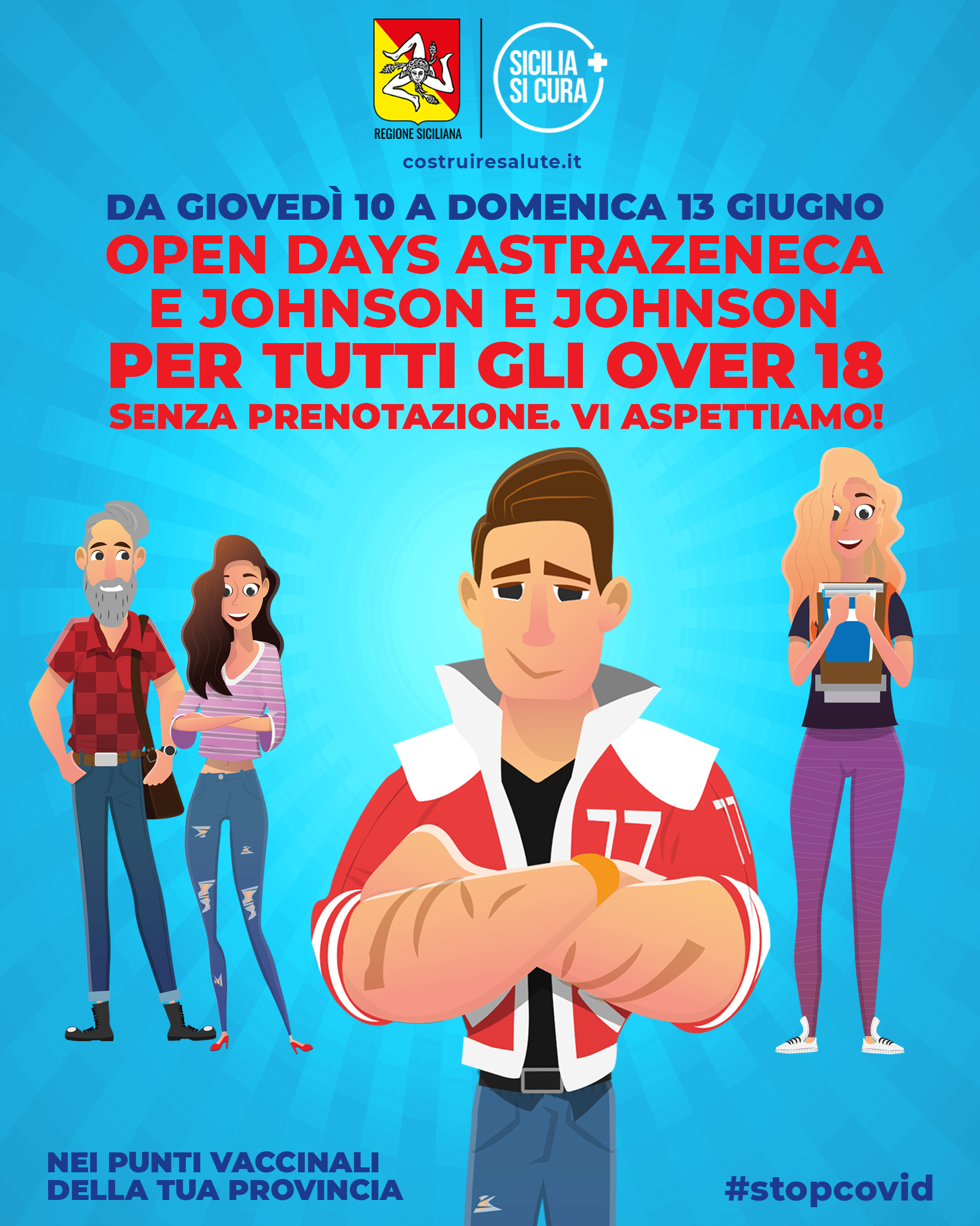 Galleria foto 'Covid Sicilia, vaccini per tutti e senza prenotazione sino a domenica' - foto 1