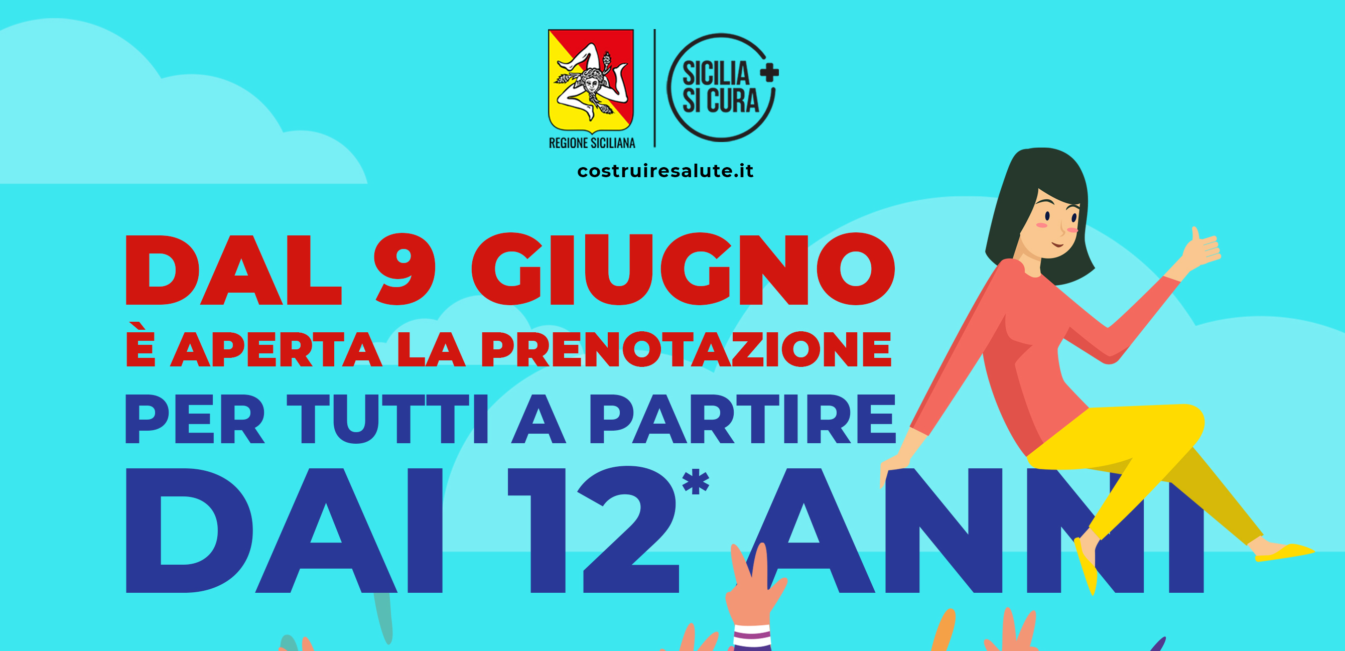 Vaccini Sicilia, da domani prenotazioni per 12-15 anni, come fare