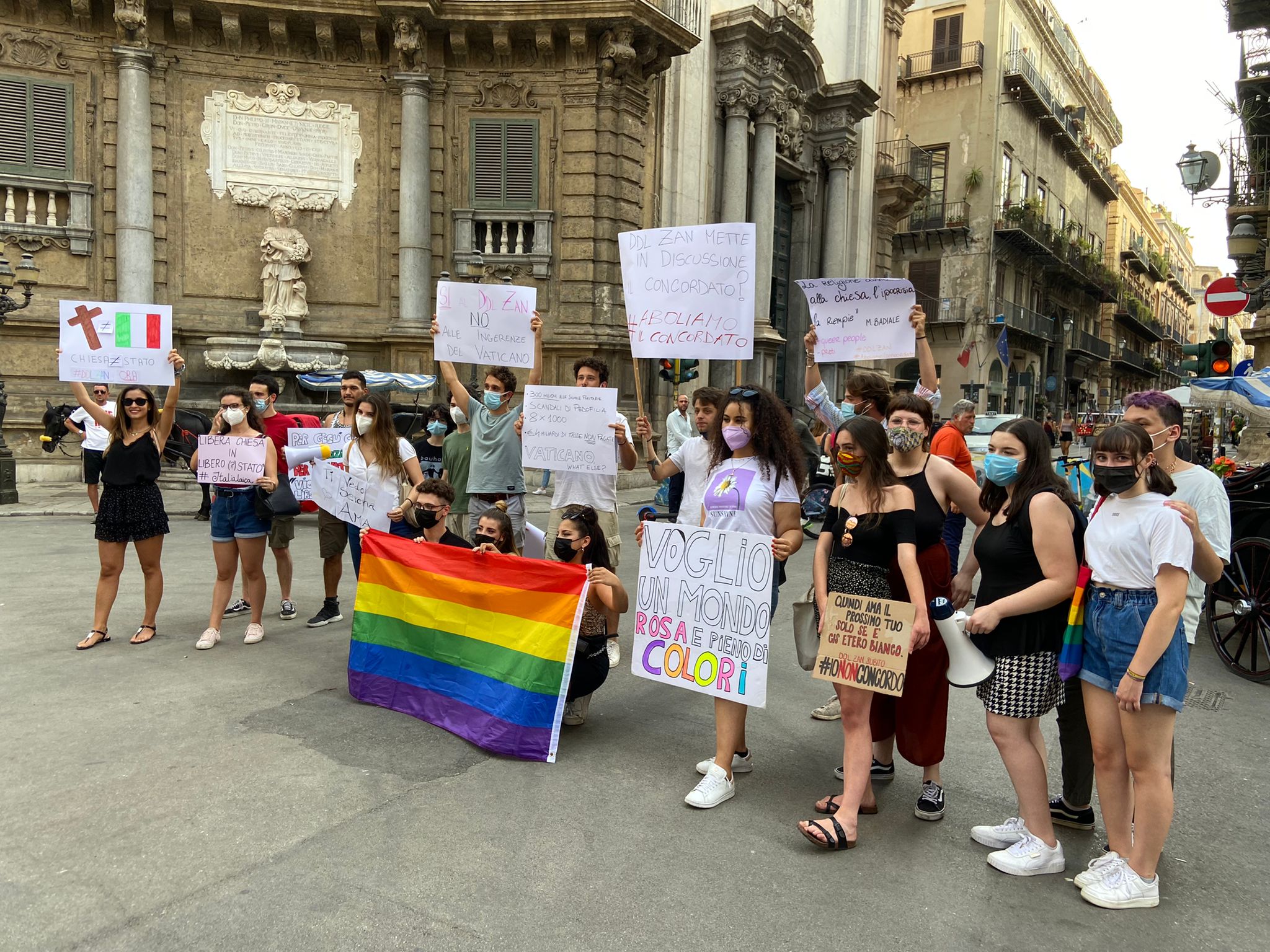 Palermo, Generazione Z, “Sì al Ddl Zan, Chiesa diversa da Stato”