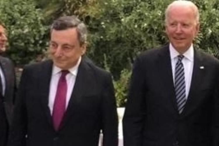 G7, tra Mario Draghi e Joe Biden “Piena identità di vedute”