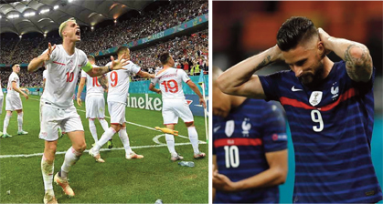 Euro 2020, Svizzera supera i campioni del mondo della Francia
