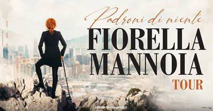 Fiorella Mannoia tour in Sicilia, concerto il 7 e il 10 agosto