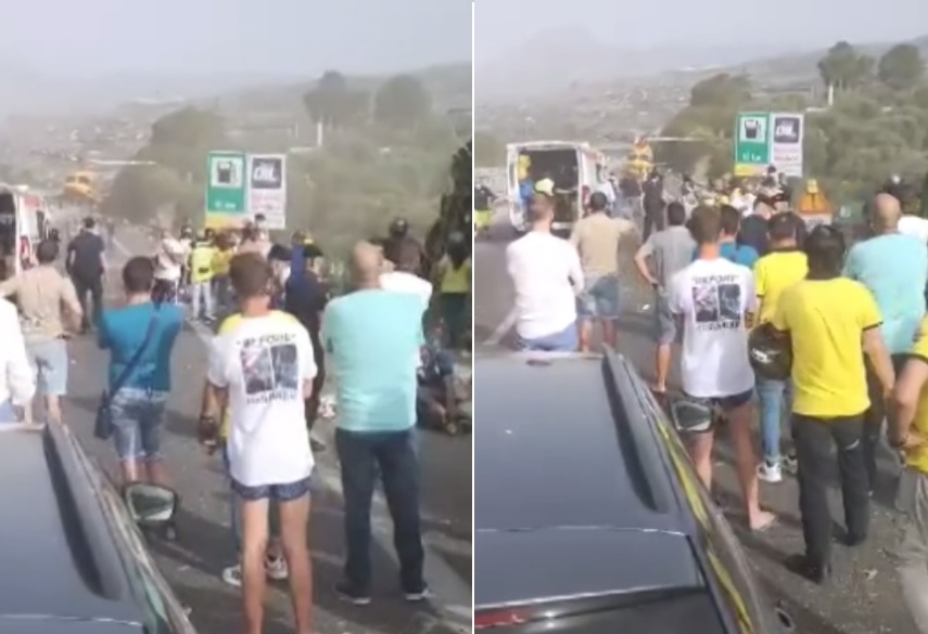 Paura sulla Palermo-Catania, traffico in tilt, le foto dell’incidente Paura sulla Palermo-Catania, traffico in tilt, le foto dell’incidente
