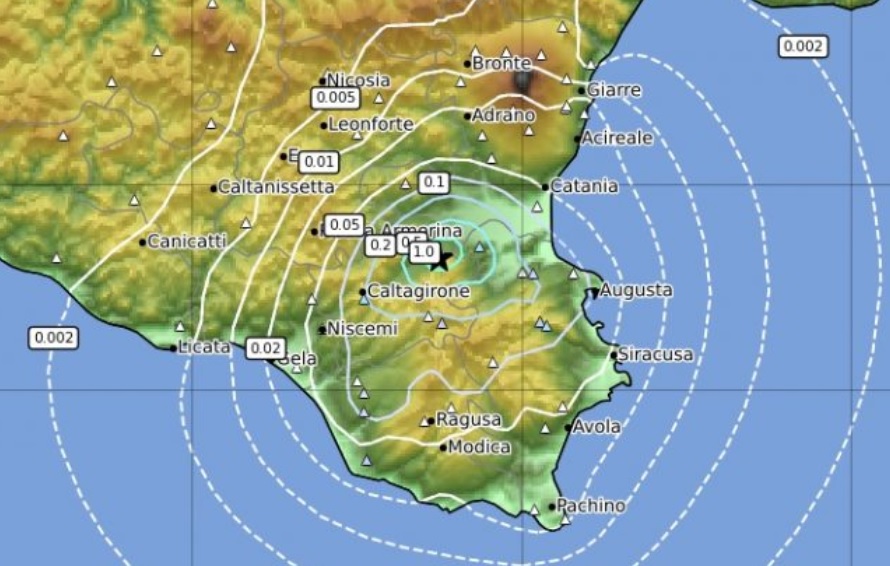 Terremoti, forte scossa a Palagonia, allarme nel Catanese