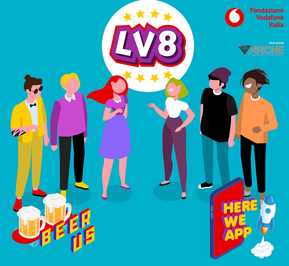 Fondazione Vodafone Italia lancia l’app Level8 (Lv8)  per coinvolgere i Neet in percorsi di formazione digitale