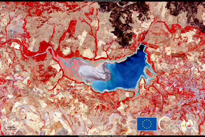 Allarme siccità, il lago Pozzillo si sta prosciugando