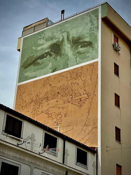 A Palermo murale omaggio a Paolo Borsellino