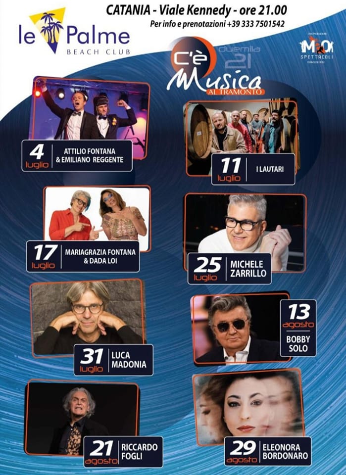 Catania, “C’è musica al tramonto”, ecco come vivere l’estate 2021