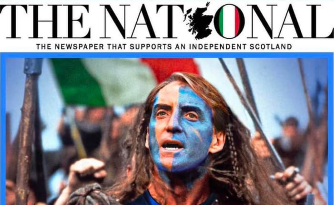 Roberto Mancini è Braveheart su giornale scozzese “The National”