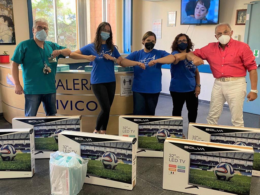 Donati televisori all’ospedale di Partinico in ricordo di Agata