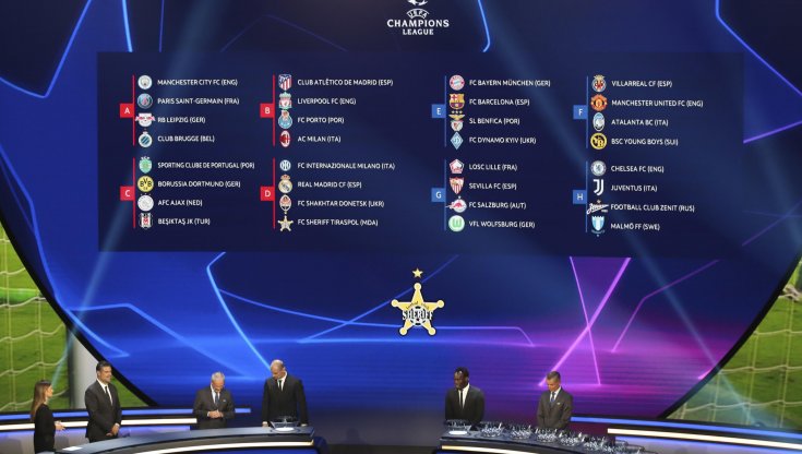 Sorteggi Champions, ecco i gironi delle italiane