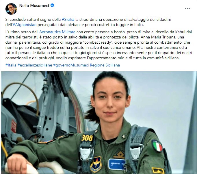 Afghanistan, Musumeci, l’operazione salvataggio parla siciliano