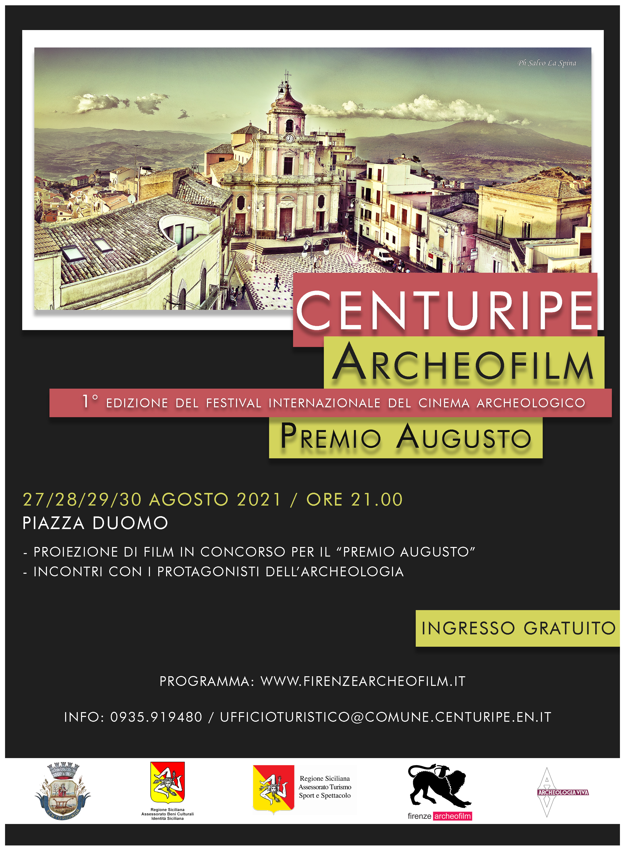 Centuripe Archeofilm, dal 27 al 30 agosto in provincia di Enna