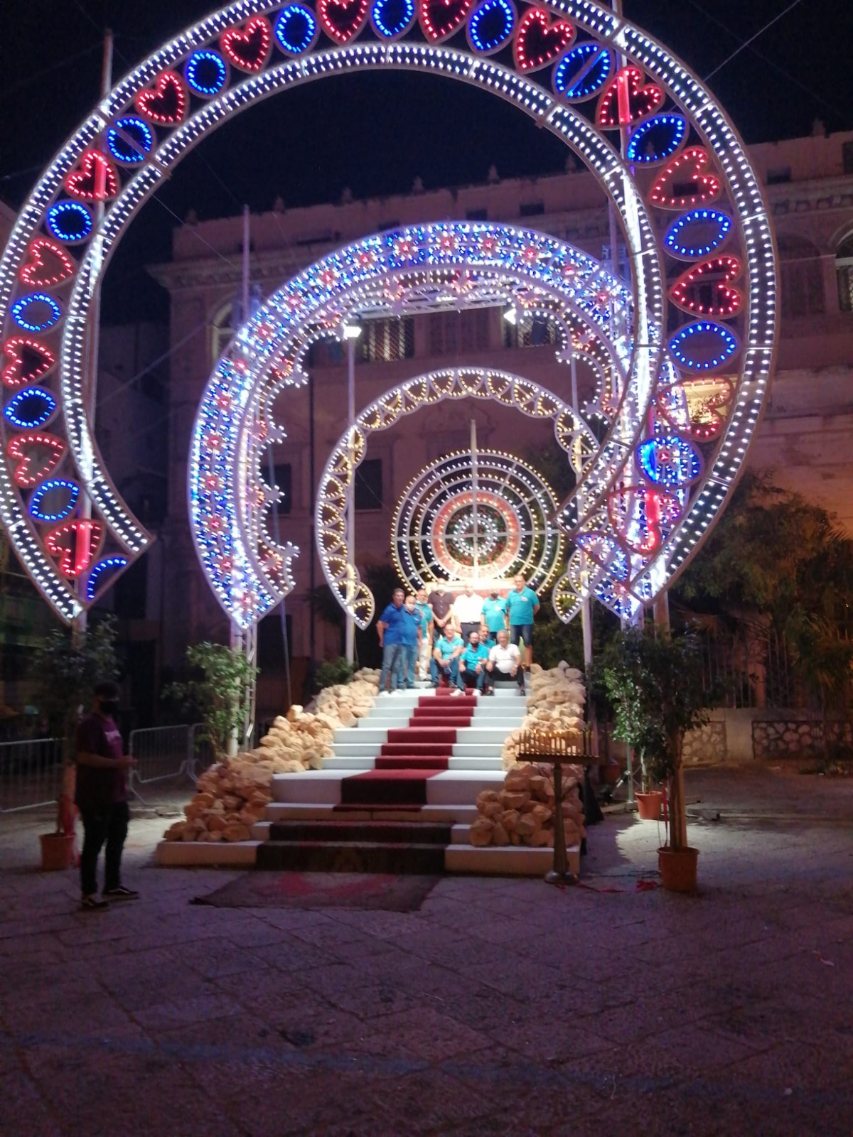“La Montagnola di luminarie” in Piazza Monte di Pietà a Palermo