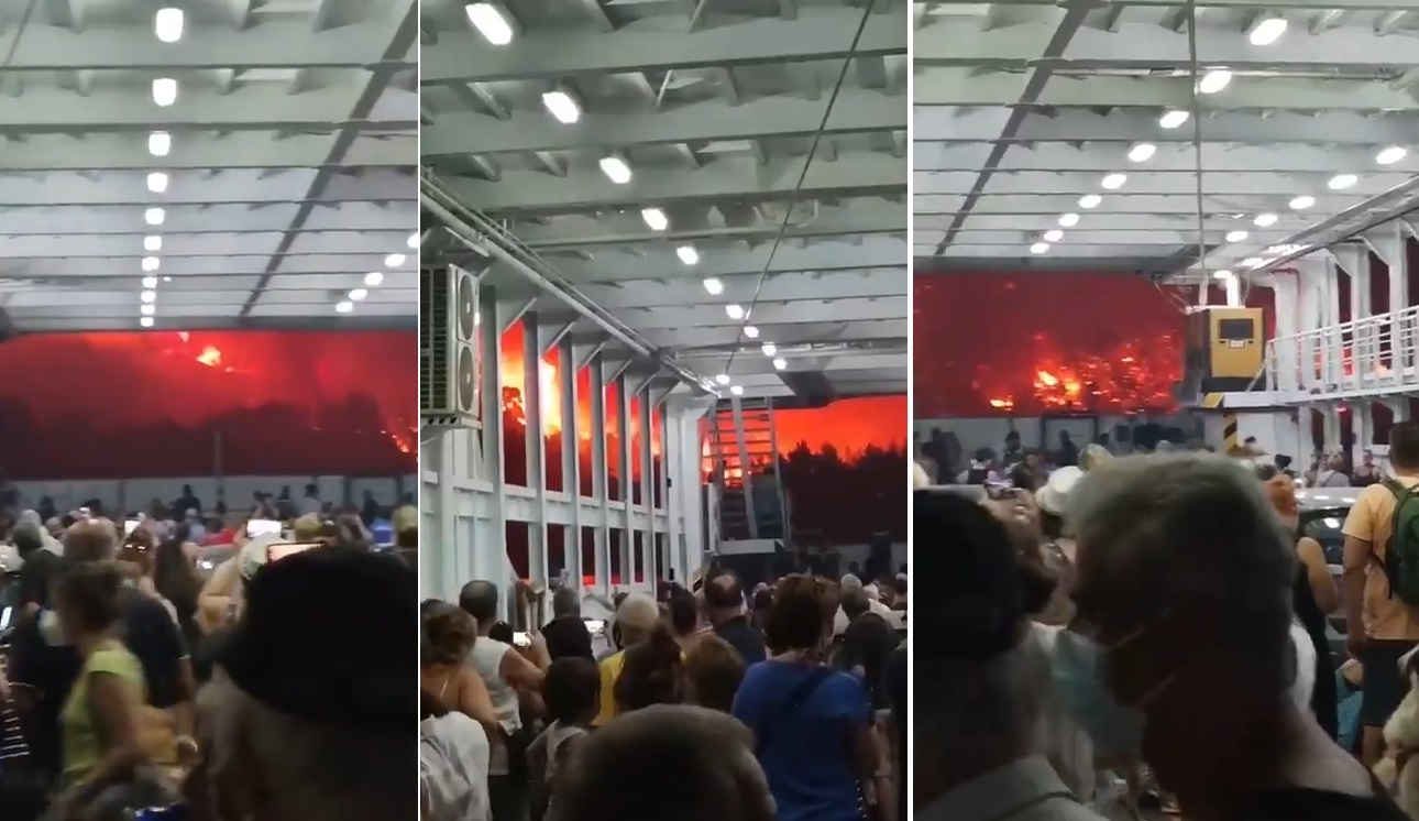 Incendi Grecia, evacuata l’isola di Evia, il video