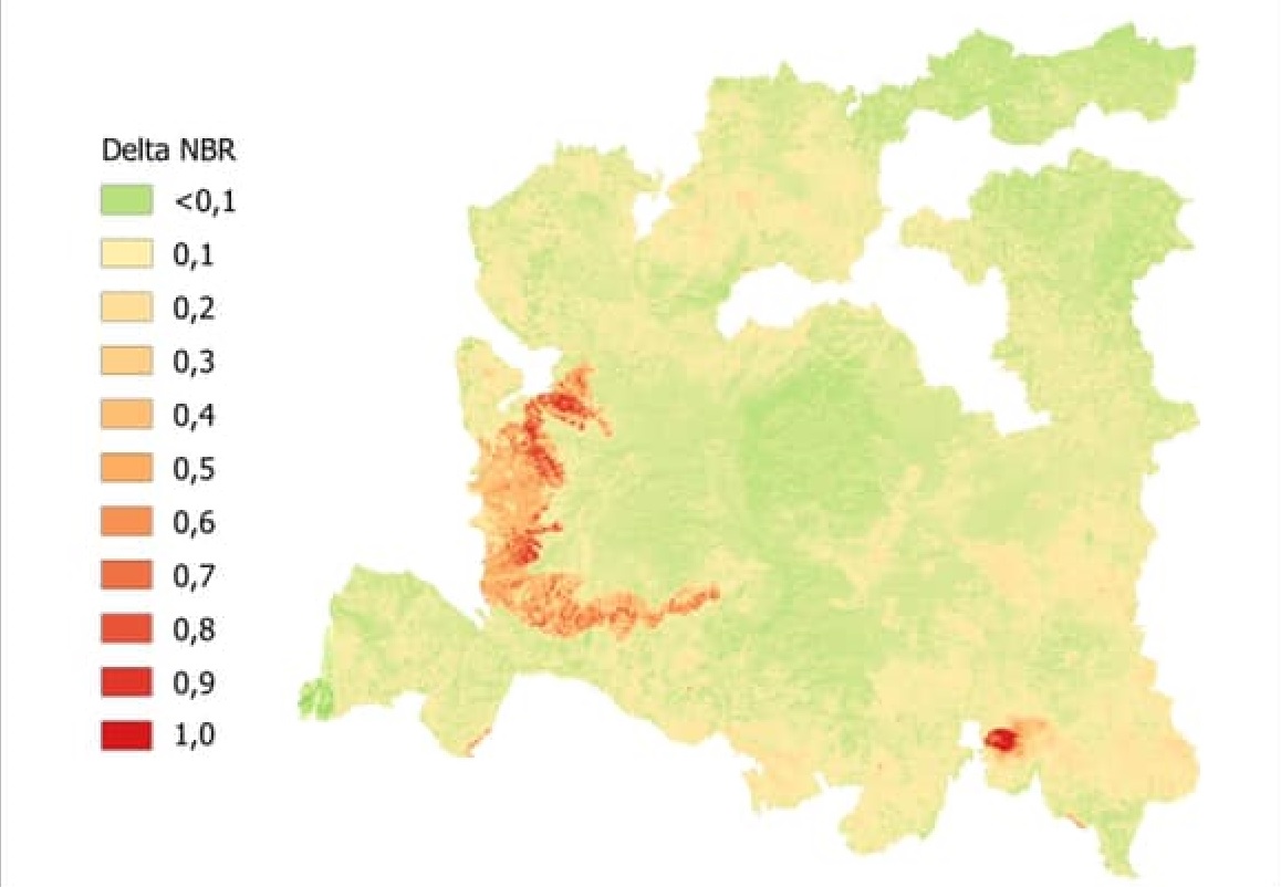 Incendi Parco Madonie, satellite ricostruisce la “mappa dei danni”