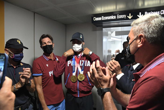Olimpiadi, a Fiumicino grande festa per Jacobs e i medagliati