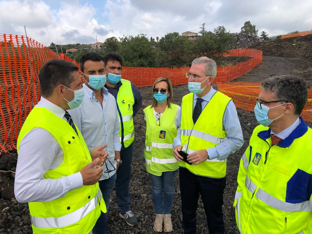 Infrastrutture, Falcone in visita nei cantieri delle Ss Bronte-Adrano e Licodia Eubea-Libertinia
