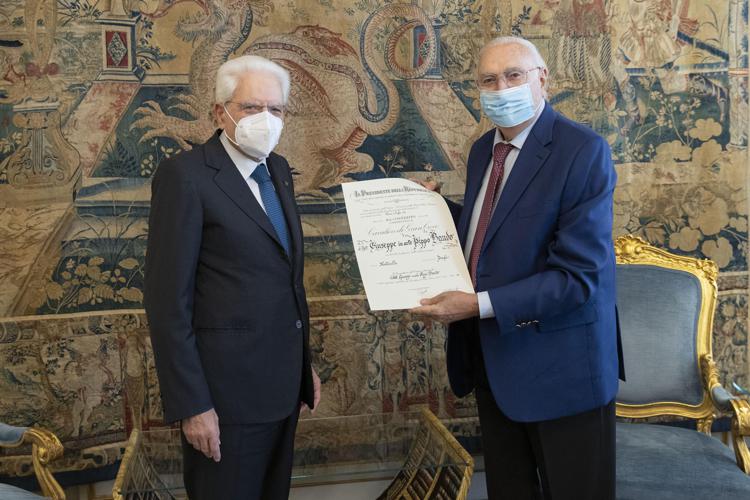 Pippo Baudo nominato cavaliere di Gran Croce dal Presidente Mattarella