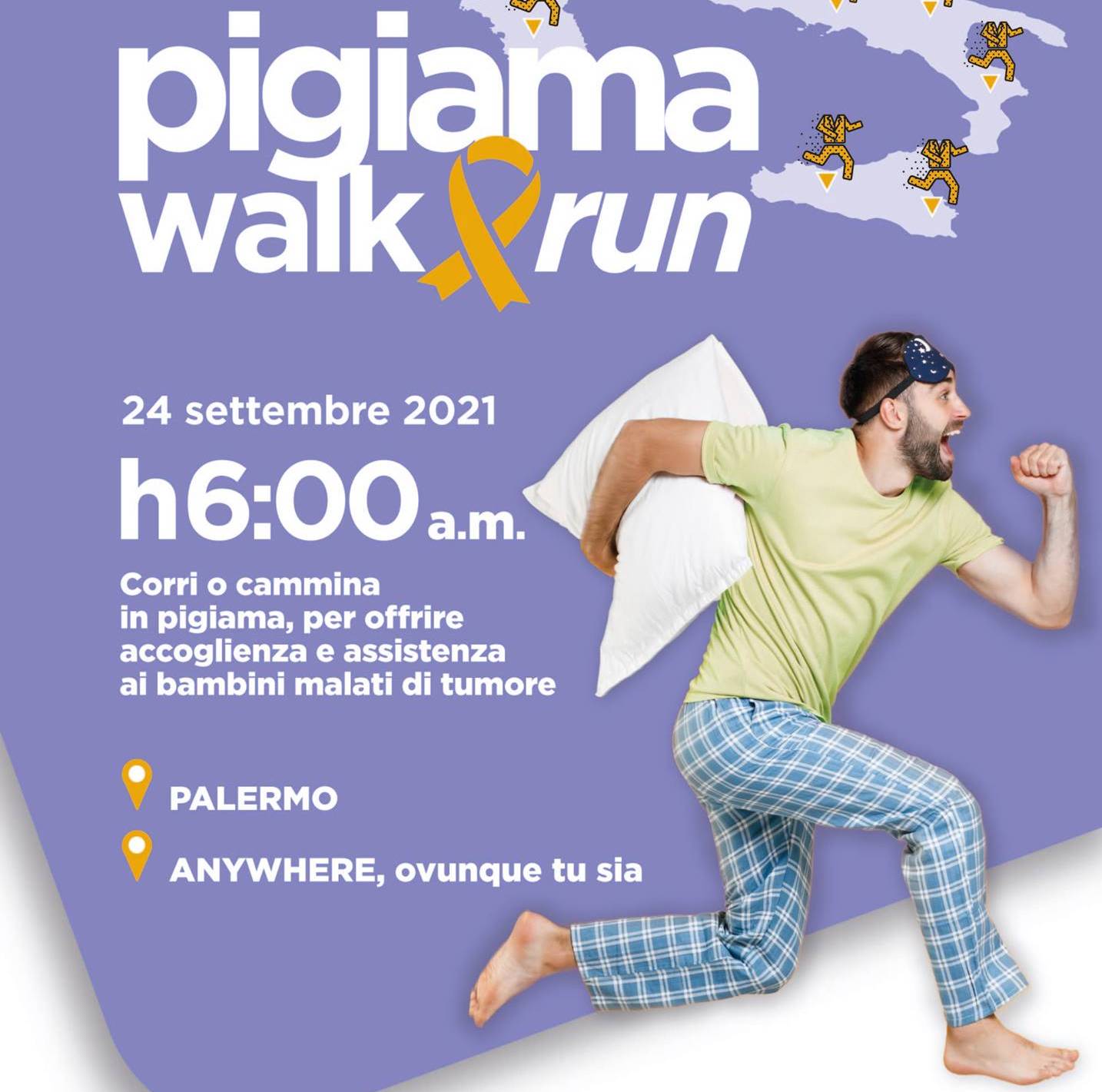 Palermo, in pigiama per raccogliere fondi per bimbi malati