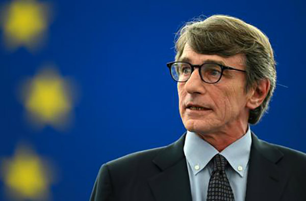 Sassoli, presidente Parlamento europeo, in ospedale con polmonite