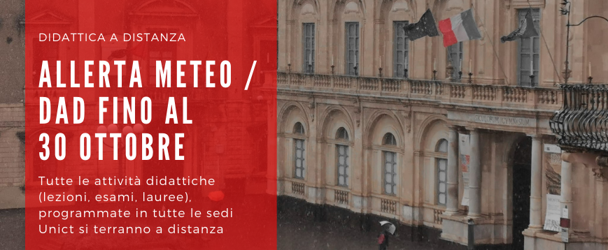 Università di Catania, attività didattiche solo a distanza fino al 30 ottobre