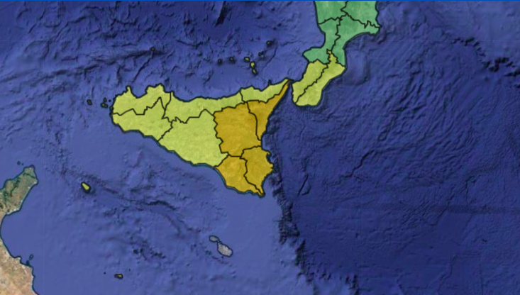 Allerta meteo giovedì in Sicilia, ecco dove si rischia