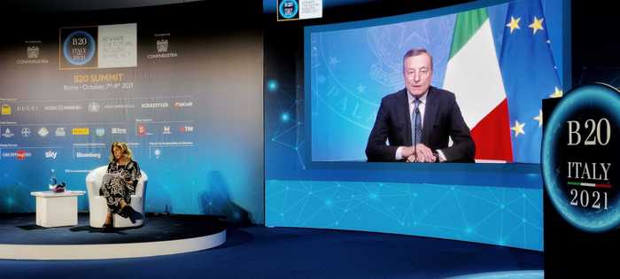 Clima, Mario Draghi alle imprese del B20, lottare insieme