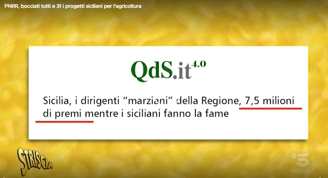 Galleria foto 'Regione, progetti bocciati e premi di risultato, Striscia la notizia cita il QdS' - foto 2