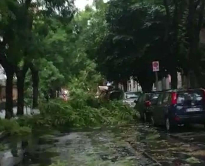 Nubifragio Catania, via Etnea fiume in piena, centro sportivo raso al suolo