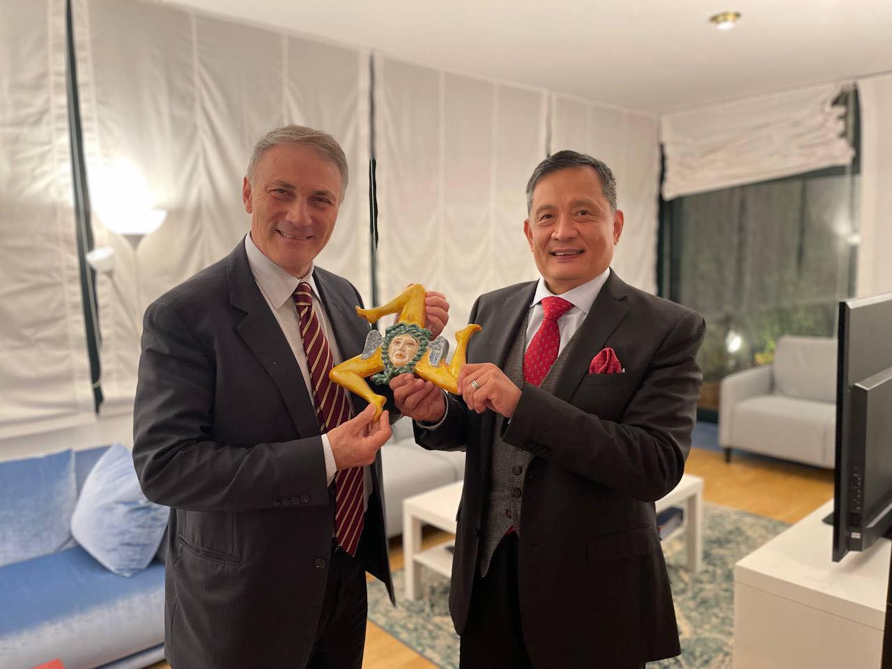 Pagano (Lega) ospite dell’ambasciatore in Italia della Repubblica di Cina, Taiwan, Andrea Lee