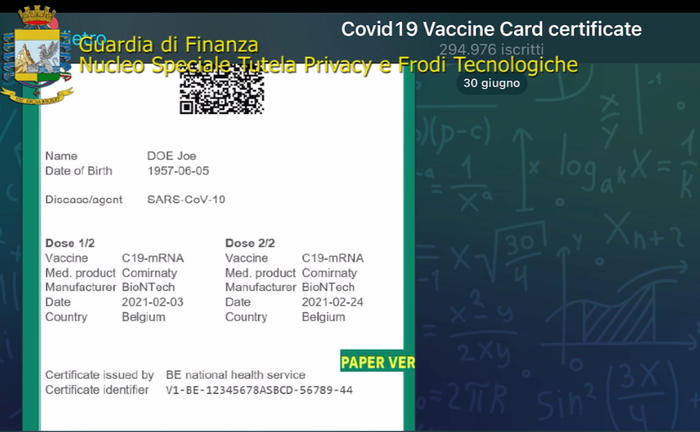 Green pass falsi su Telegram, scoperti gli autori della truffa
