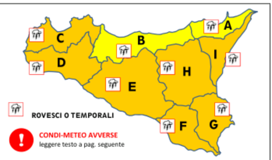 Maltempo, di nuovo paura in Sicilia, mercoledì allerta arancione
