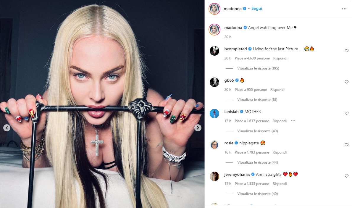 Madonna, foto hot e lifting su Instagram: l’imbarazzo dei fan