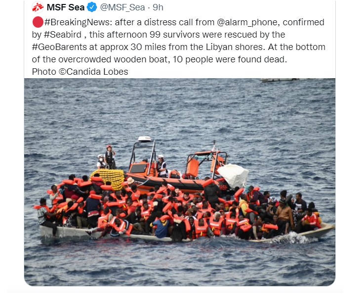 Migranti, dieci morti soffocati su una carretta del mare