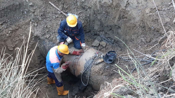 Amap, frana danneggia tubatura, stop acqua a Caccamo