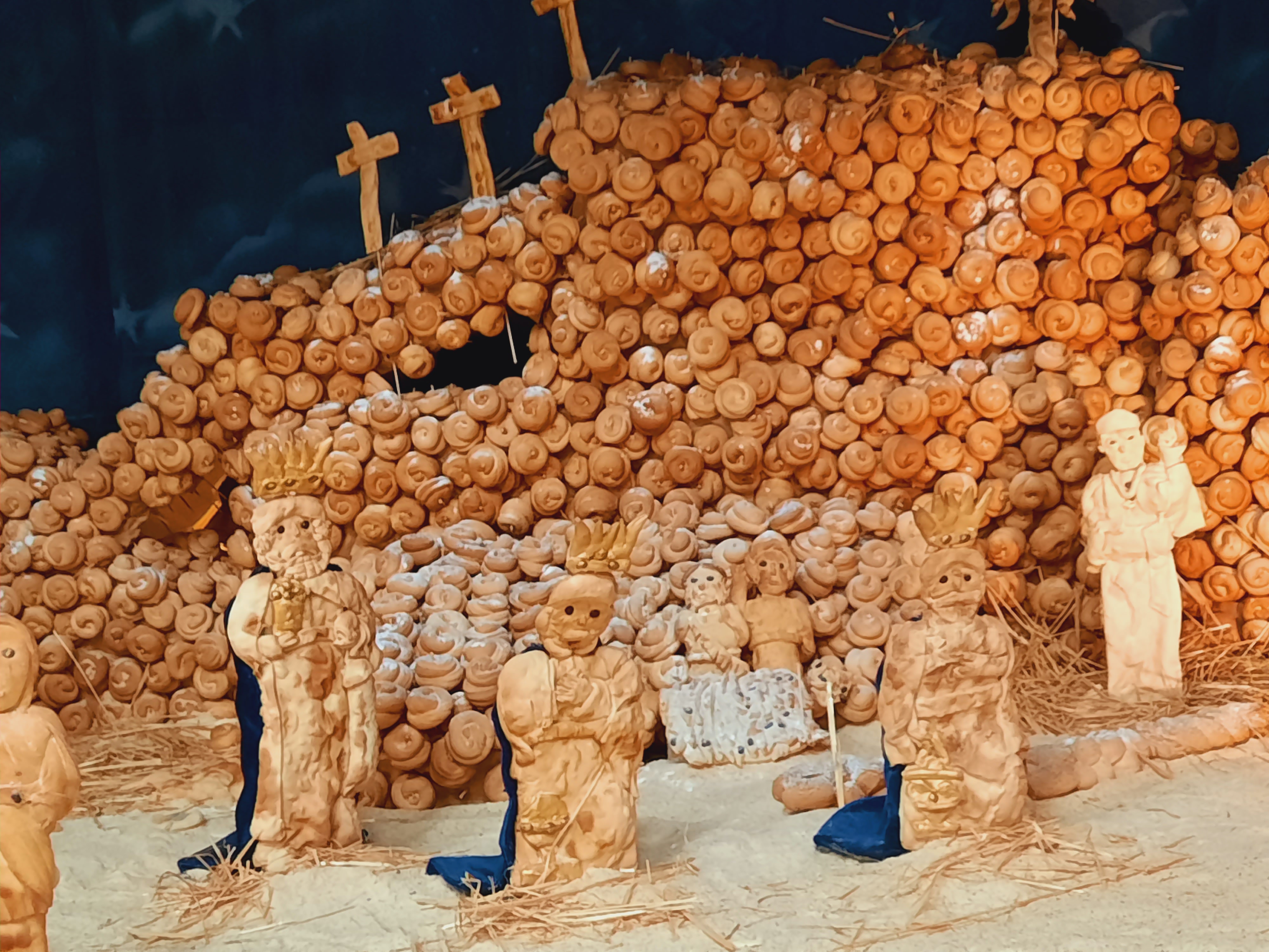 Il presepe di pane a Palermo più forte di Covid e lockdown Il presepe di pane a Palermo più forte di Covid e lockdown