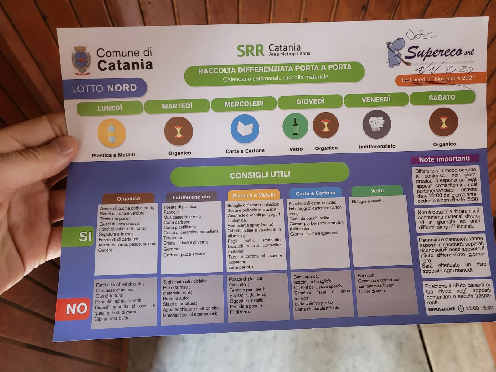 Rifiuti, raccolta differenziata a Catania Nord, si parte il 3 gennaio, come fare