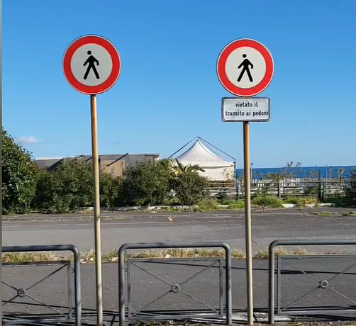 Catania e il lungomare transennato, negato da anni ai catanesi – VIDEO