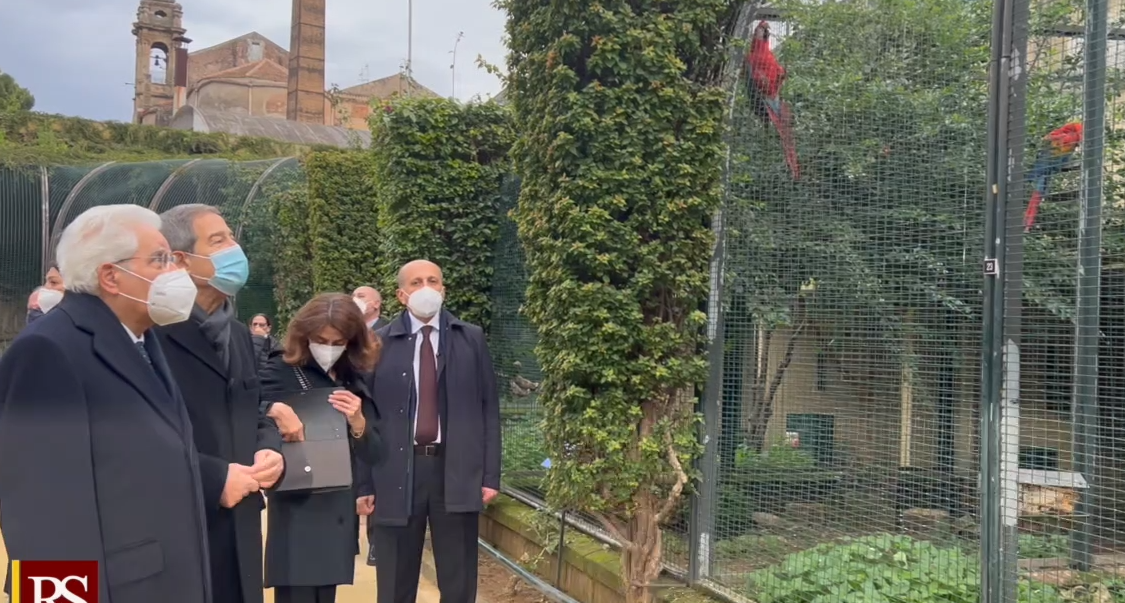 Palermo, Mattarella in visita ai Giardini del Palazzo Orléans