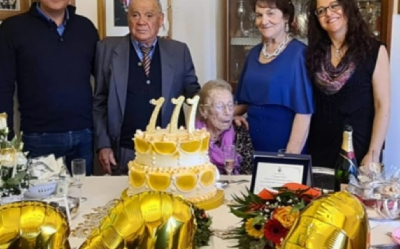 Nonna Giuseppina compie 111 anni, è la donna più longeva della Sicilia