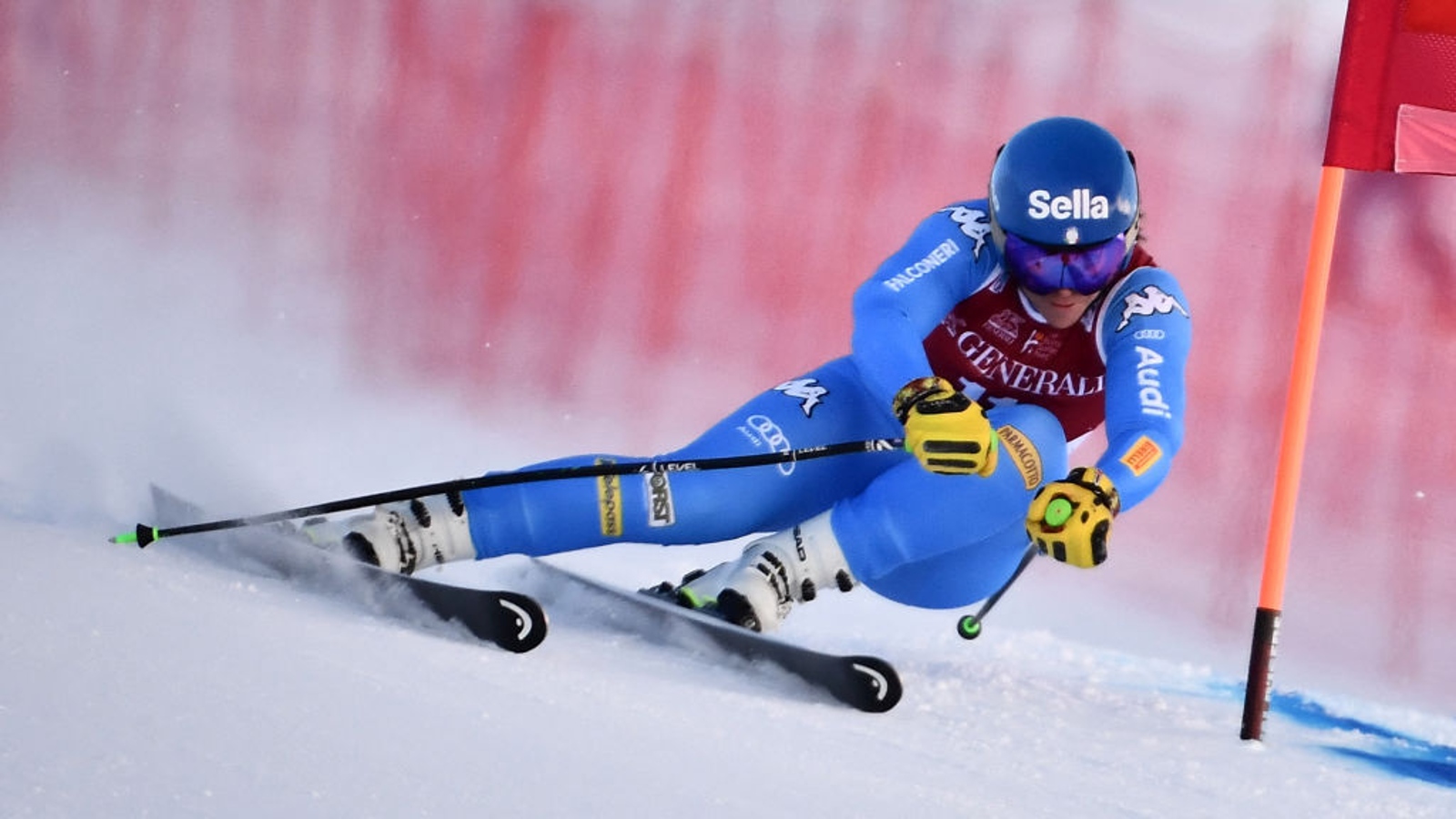 Coppa del Mondo, trionfo per Elena Curtoni, paura per la Goggia