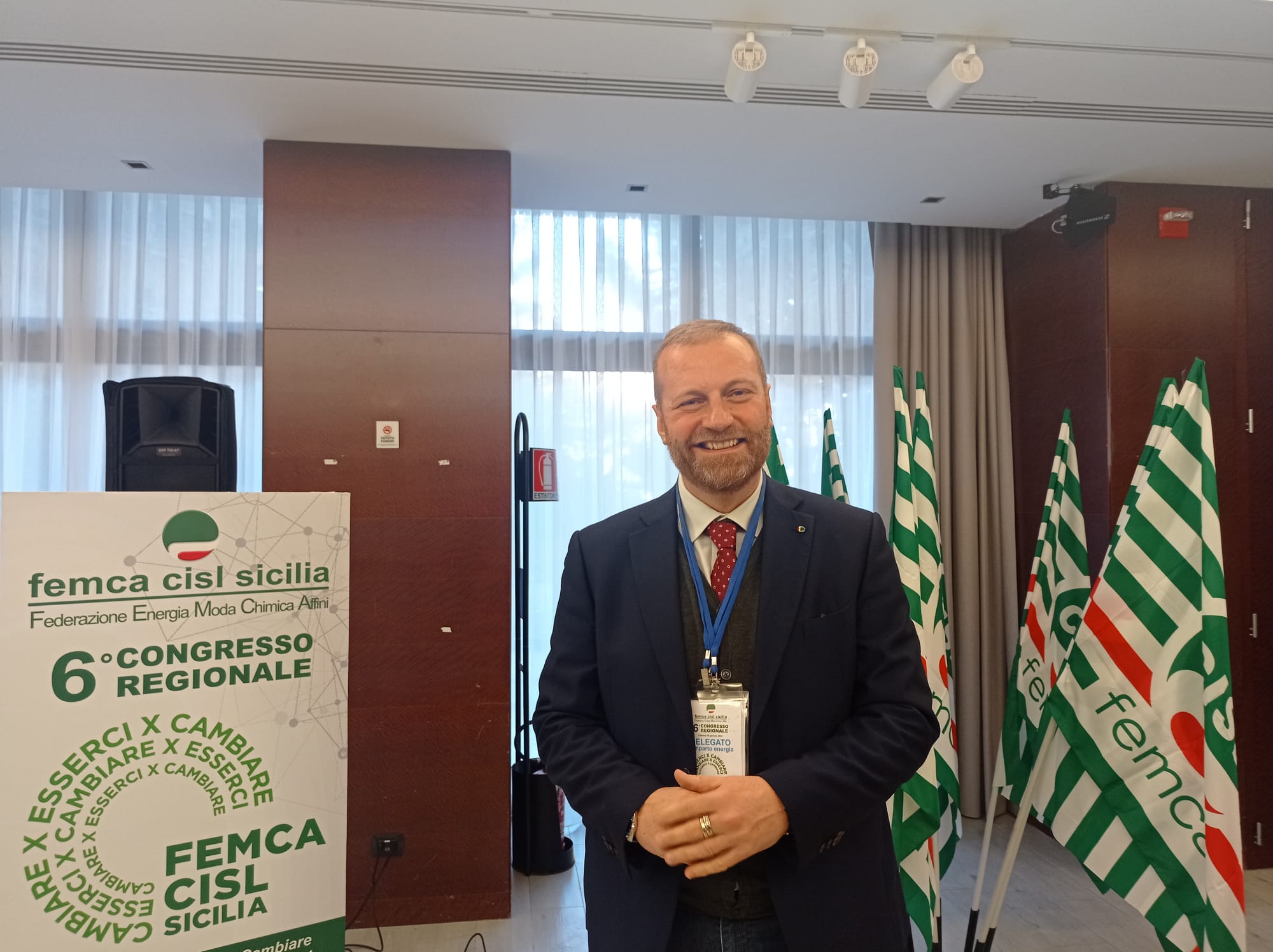 Stefano Trimboli nuovo segretario della Femca Cisl Sicilia